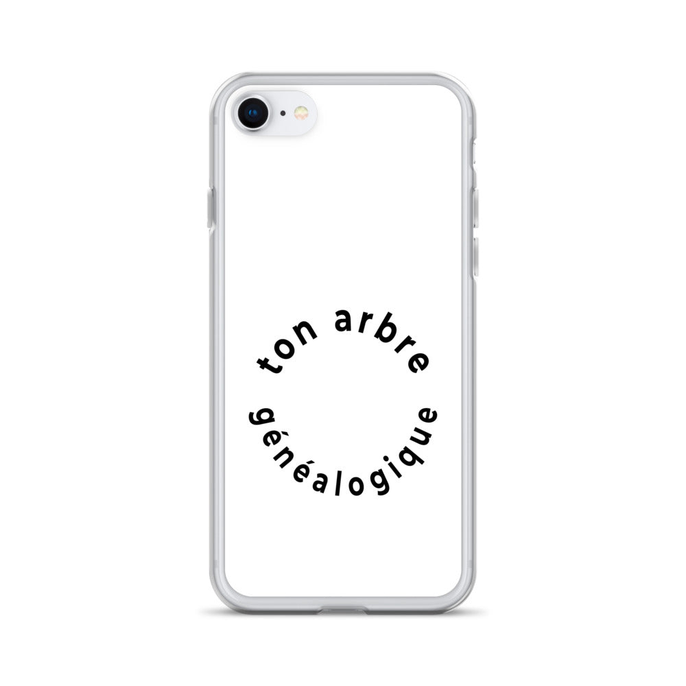 Coque iPhone Ton arbre généalogique en forme de cercle iPhone 7 8 - Sedurro