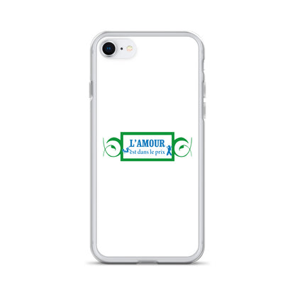 Coque iPhone L'amour est dans le prix iPhone 7 8 - Sedurro