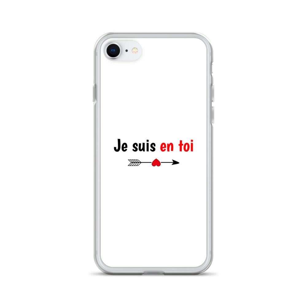 Coque iPhone Je suis en toi flèche cupidon iPhone 7 8 - Sedurro