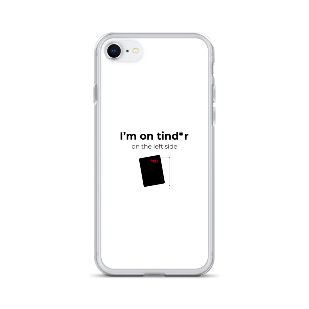 Coque iPhone I'm on tind*r on the left side iPhone 7 8 - Sedurro