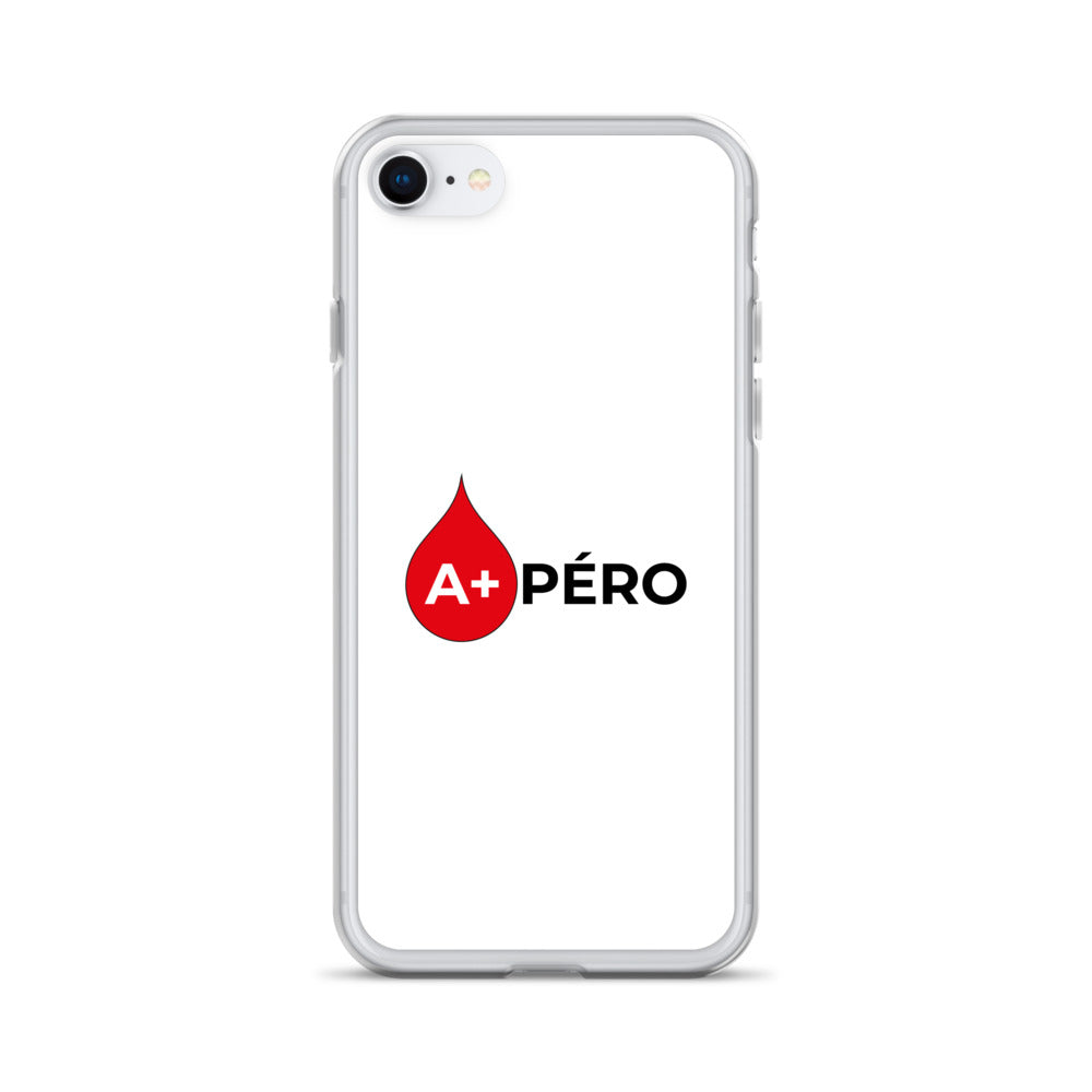 Coque iPhone Apéro groupe sanguin A+ iPhone 7 8 - Sedurro
