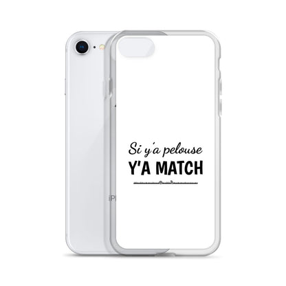 Coque iPhone Si y'a pelouse y'a match - Sedurro
