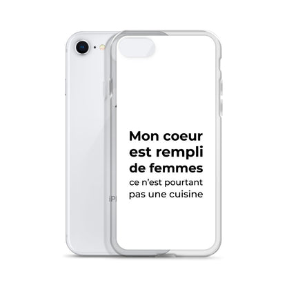 Coque iPhone Mon cœur est rempli de femmes ce n'est pourtant pas une cuisine - Sedurro