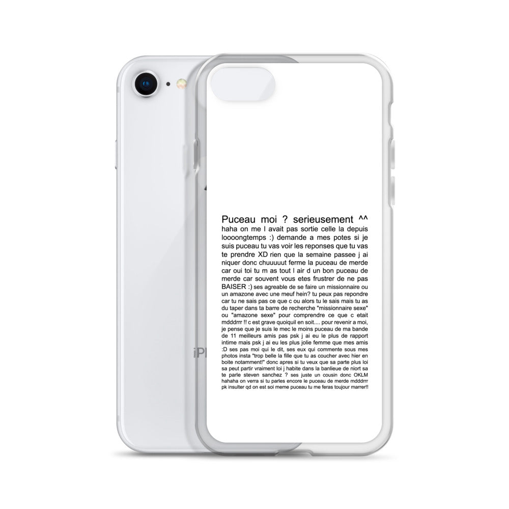 Coque iPhone Puceau moi on me l'avait pas sorti depuis longtemps - Sedurro