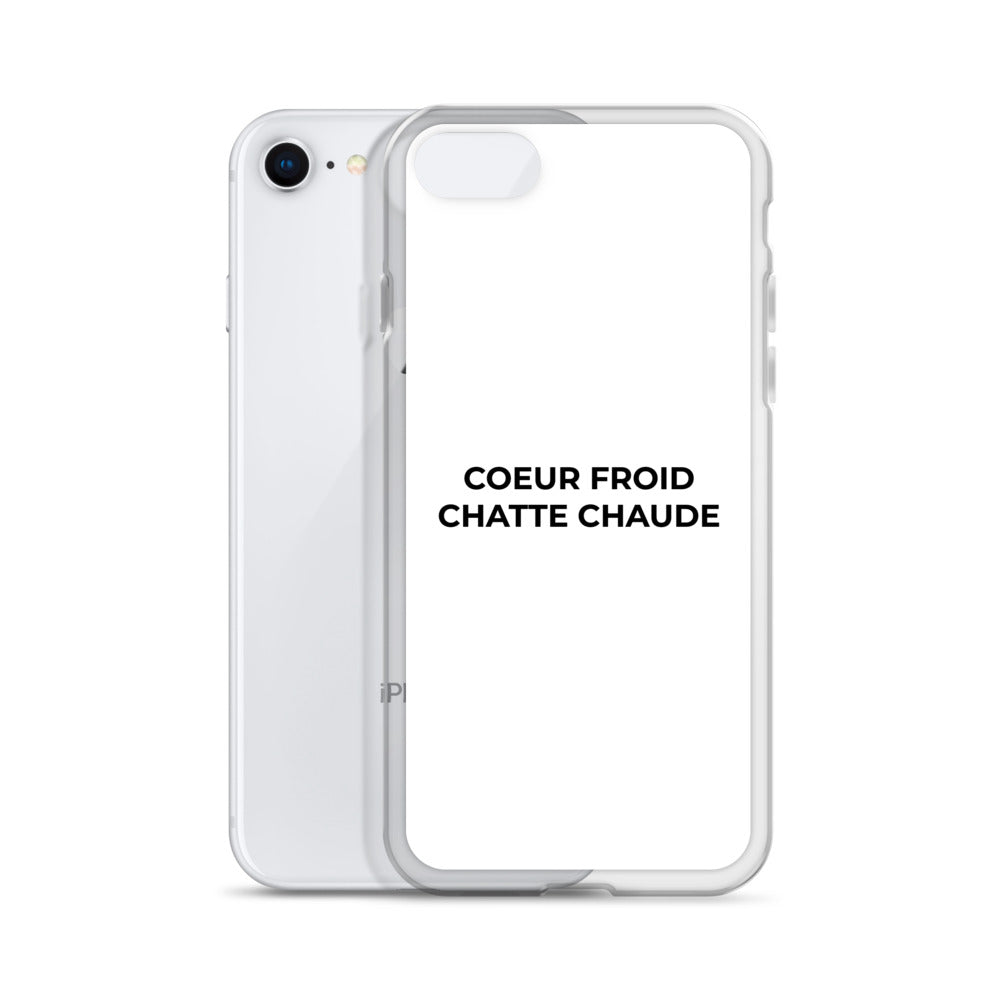 Coque iPhone Cœur froid chatte chaude - Sedurro