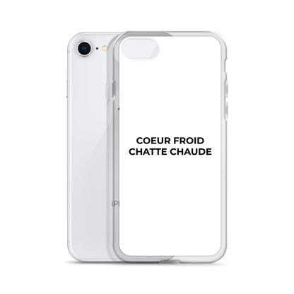 Coque iPhone Cœur froid chatte chaude - Sedurro
