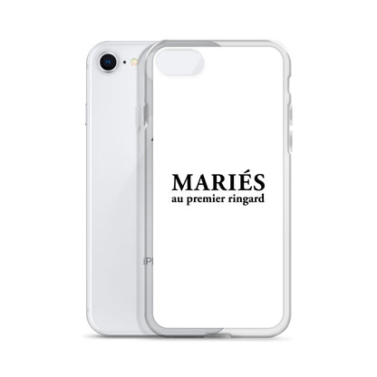 Coque iPhone Mariés au premier ringard - Sedurro