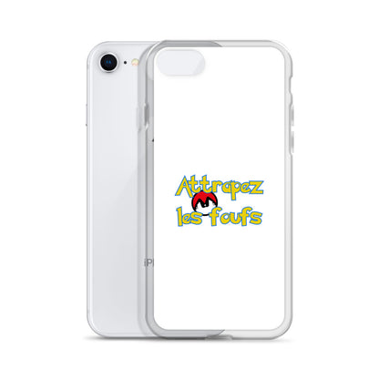 Coque iPhone Attrapez les foufs Pokeboule - Sedurro
