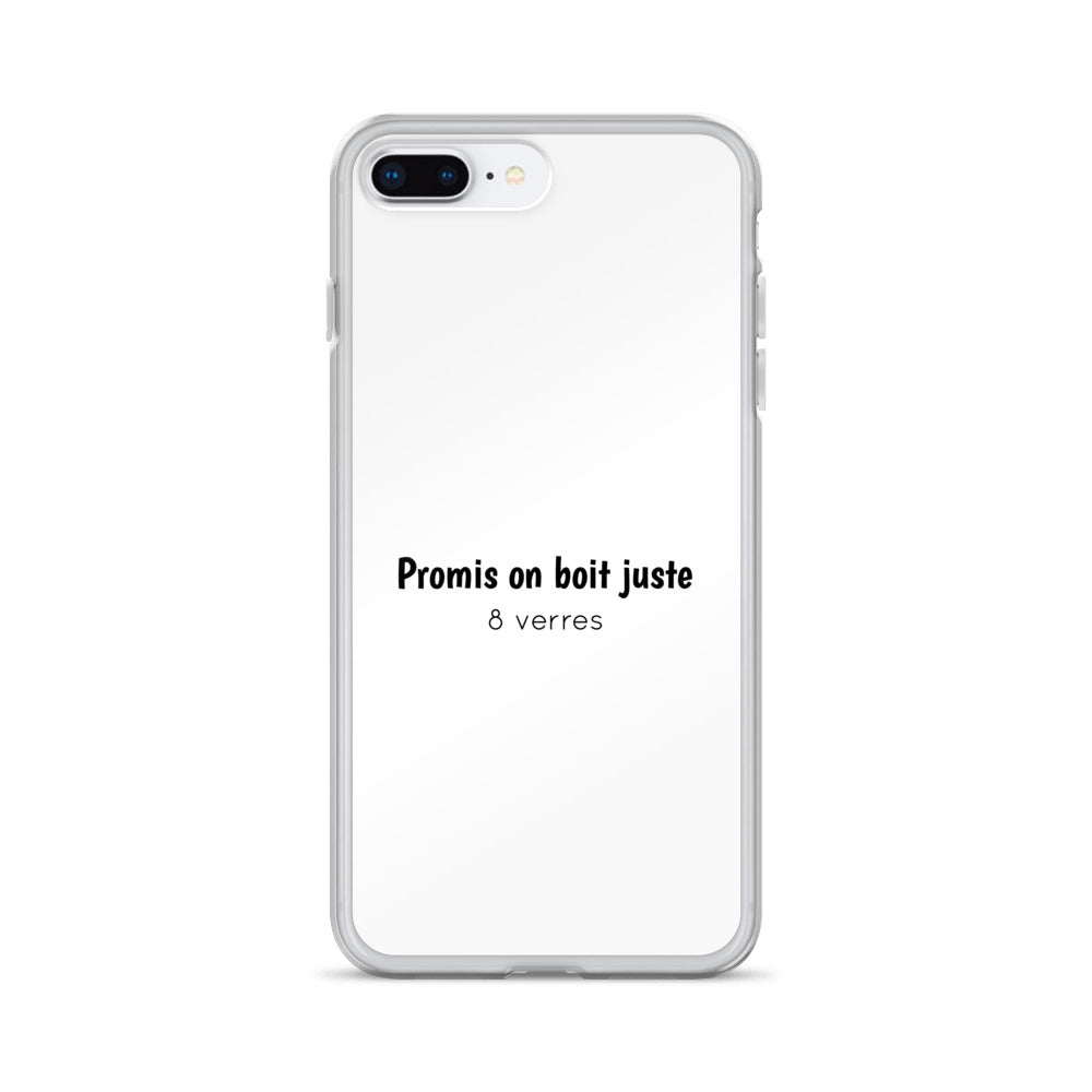 Coque iPhone Promis on boit juste 8 verres - Sedurro