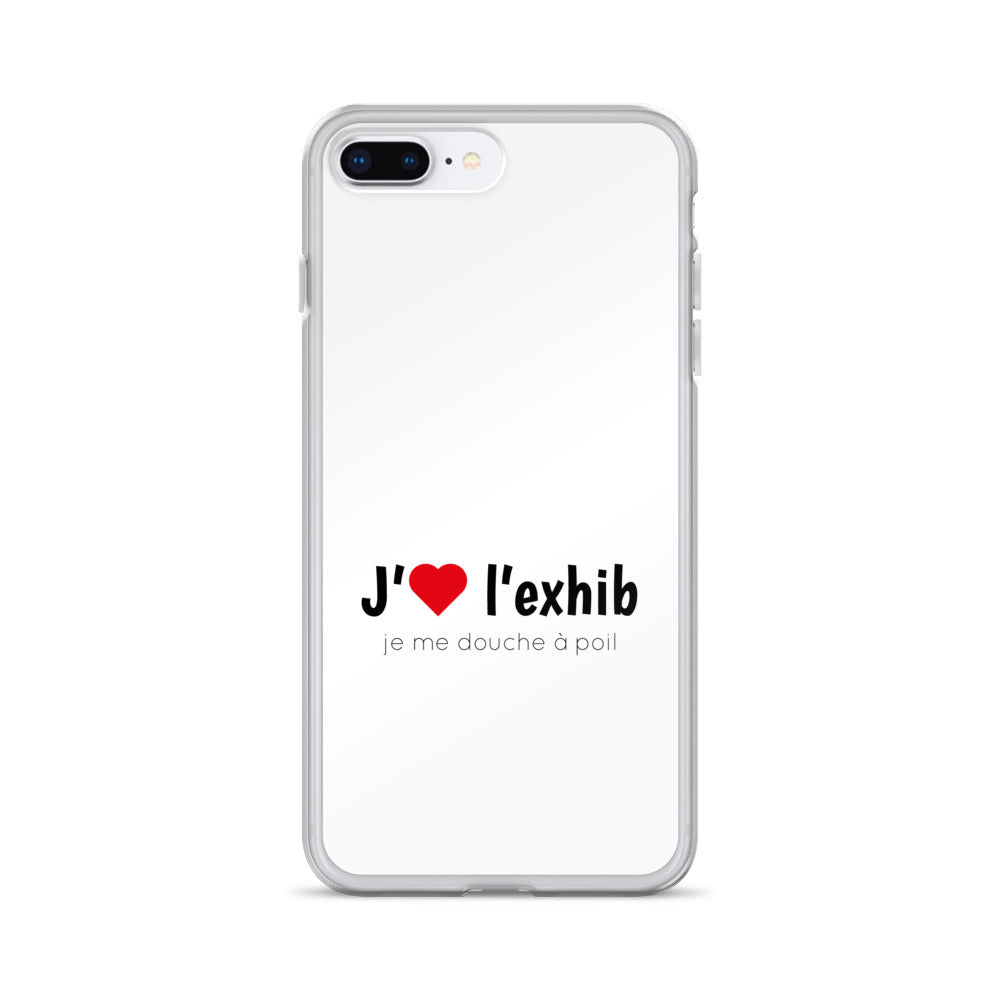 Coque iPhone J'aime l'exhib je me douche à poil - Sedurro