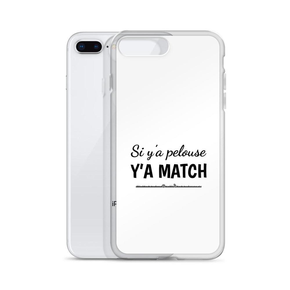 Coque iPhone Si y'a pelouse y'a match - Sedurro