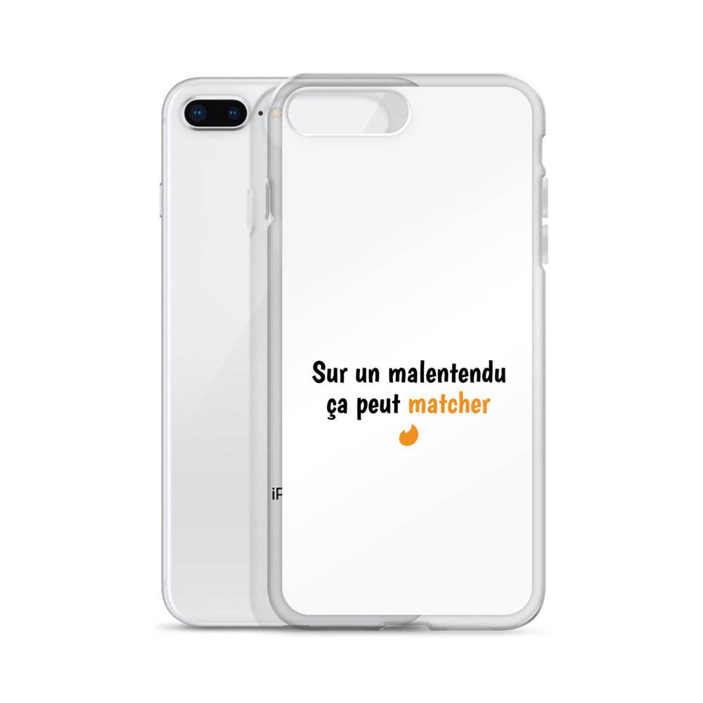 Coque iPhone Sur un malentendu ça peut matcher iPhone 7 Plus 8 Plus - Sedurro