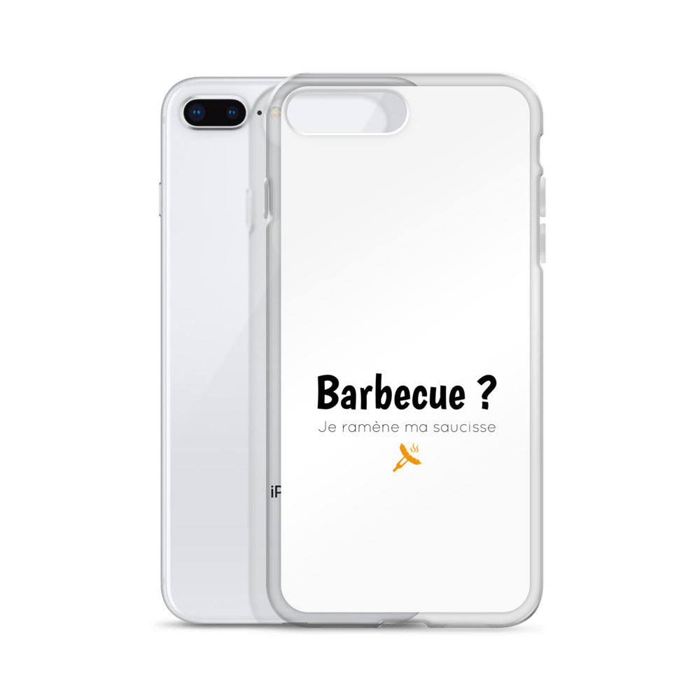 Coque iPhone Barbecue je ramène ma saucisse iPhone 7 Plus 8 Plus - Sedurro
