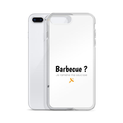 Coque iPhone Barbecue je ramène ma saucisse iPhone 7 Plus 8 Plus - Sedurro
