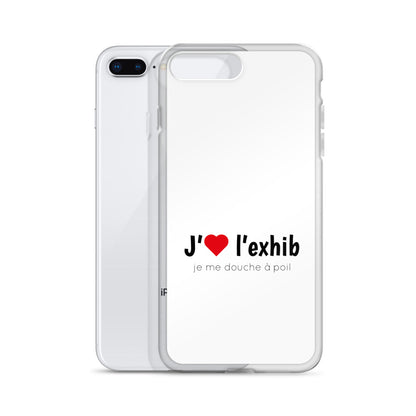 Coque iPhone J'aime l'exhib je me douche à poil iPhone 7 Plus 8 Plus - Sedurro