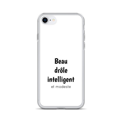 Coque iPhone Beau drôle intelligent et modeste - Sedurro