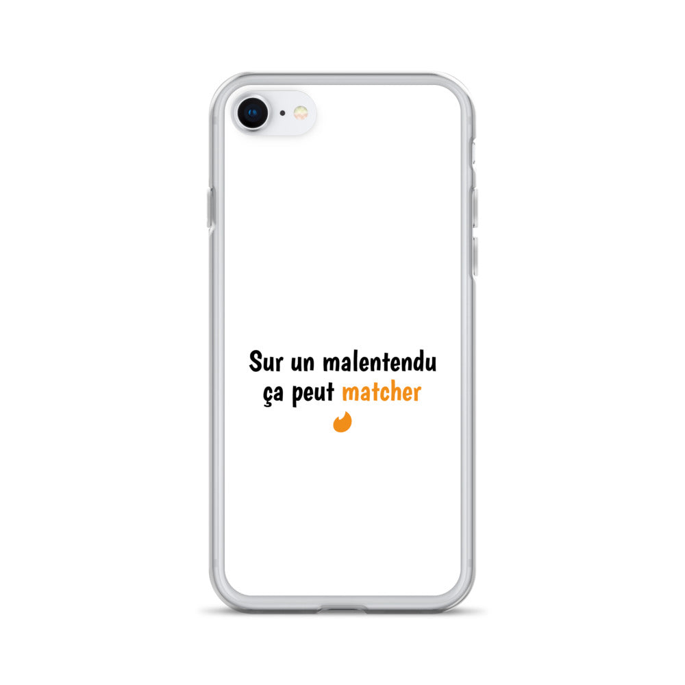 Coque iPhone Sur un malentendu ça peut matcher - Sedurro