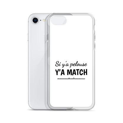 Coque iPhone Si y'a pelouse y'a match - Sedurro