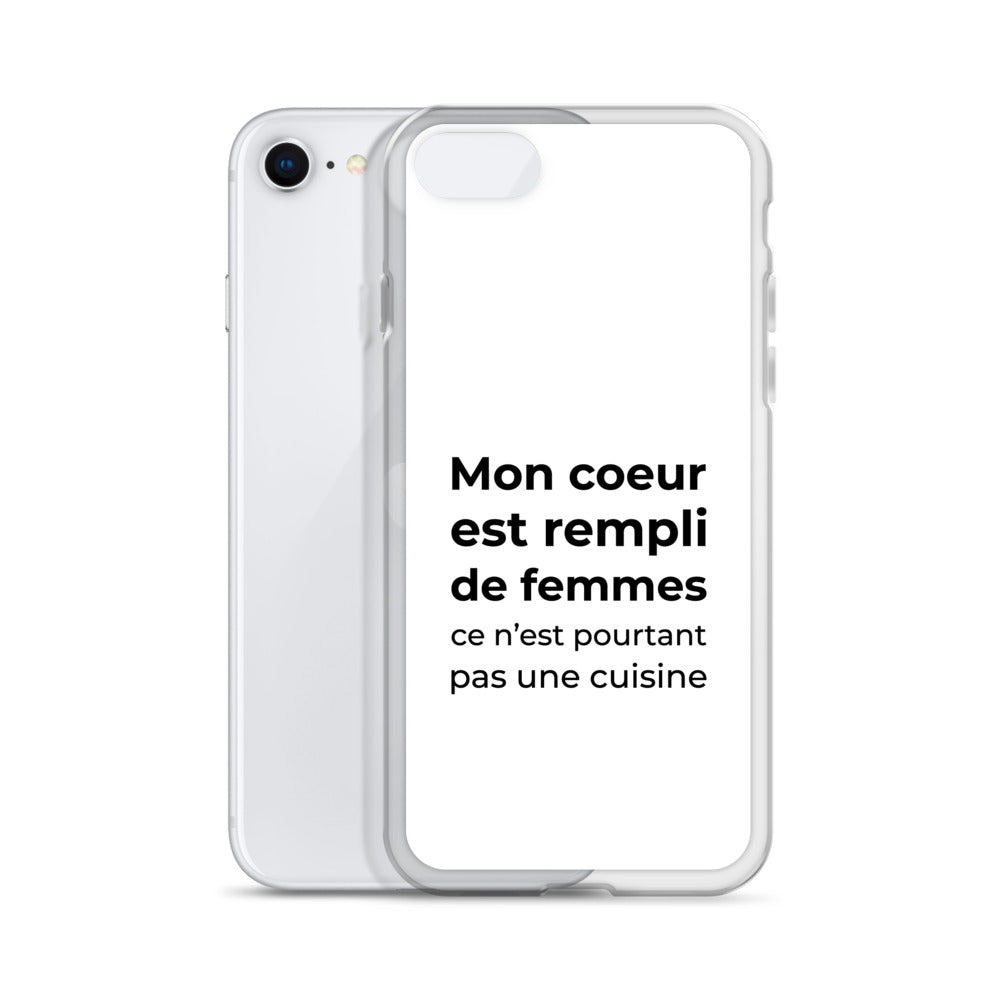 Coque iPhone Mon cœur est rempli de femmes ce n'est pourtant pas une cuisine - Sedurro