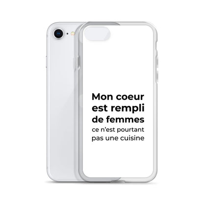 Coque iPhone Mon cœur est rempli de femmes ce n'est pourtant pas une cuisine - Sedurro