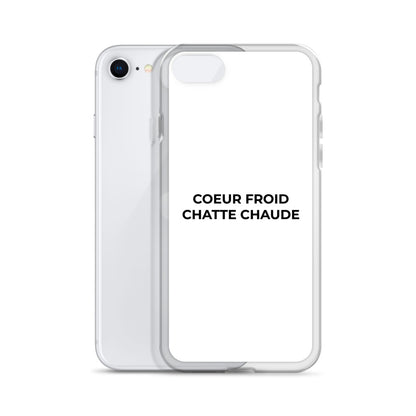 Coque iPhone Cœur froid chatte chaude - Sedurro