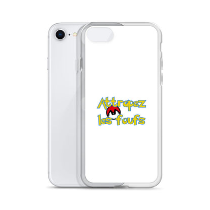 Coque iPhone Attrapez les foufs Pokeboule - Sedurro