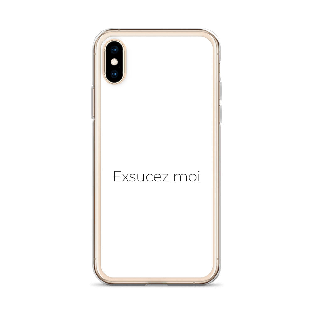Coque iPhone Exsucez moi iPhone X XS - Sedurro
