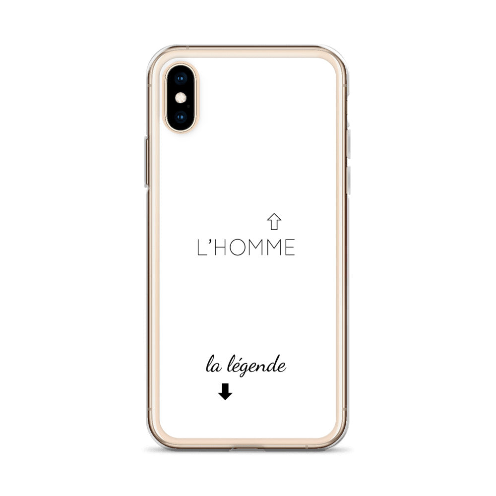 Coque iPhone L'homme et la légende iPhone X XS - Sedurro