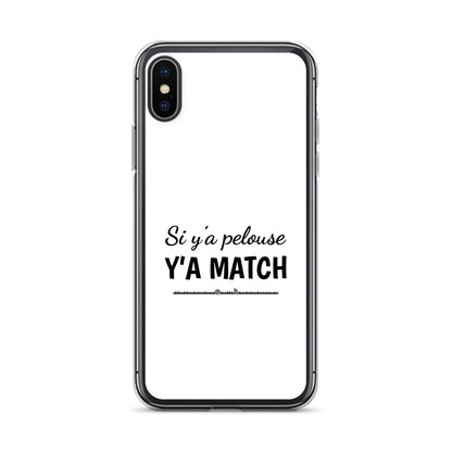 Coque iPhone Si y'a pelouse y'a match - Sedurro