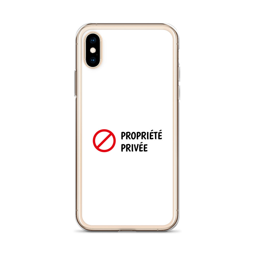 Coque iPhone Propriété privée iPhone X XS - Sedurro