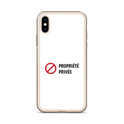 Coque iPhone Propriété privée iPhone X XS - Sedurro
