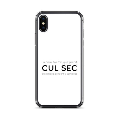 Coque iPhone La dernière fois que j'ai dit cul sec elle a boité pendant 2 semaines - Sedurro