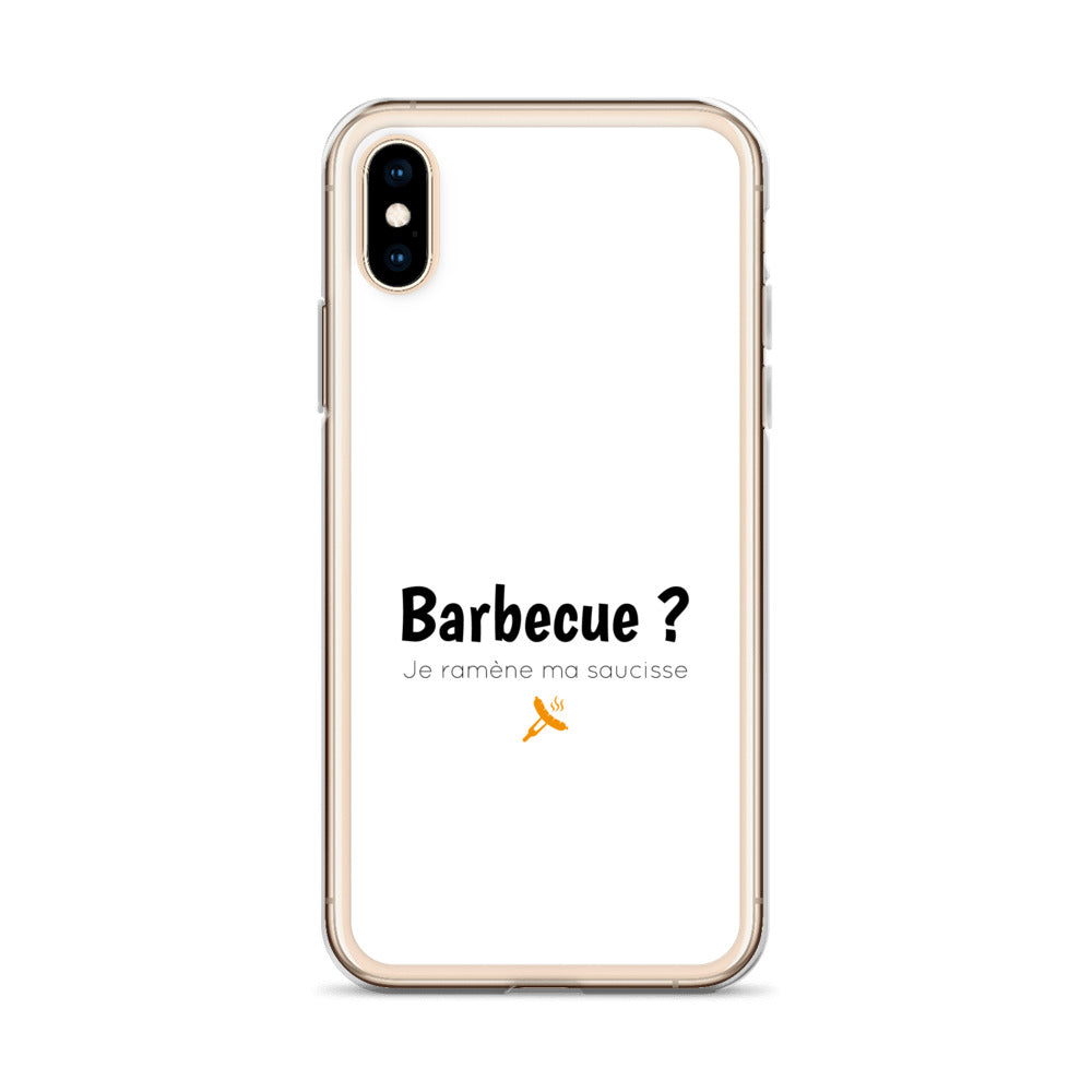 Coque iPhone Barbecue je ramène ma saucisse iPhone X XS - Sedurro