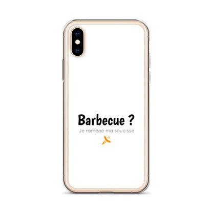 Coque iPhone Barbecue je ramène ma saucisse iPhone X XS - Sedurro