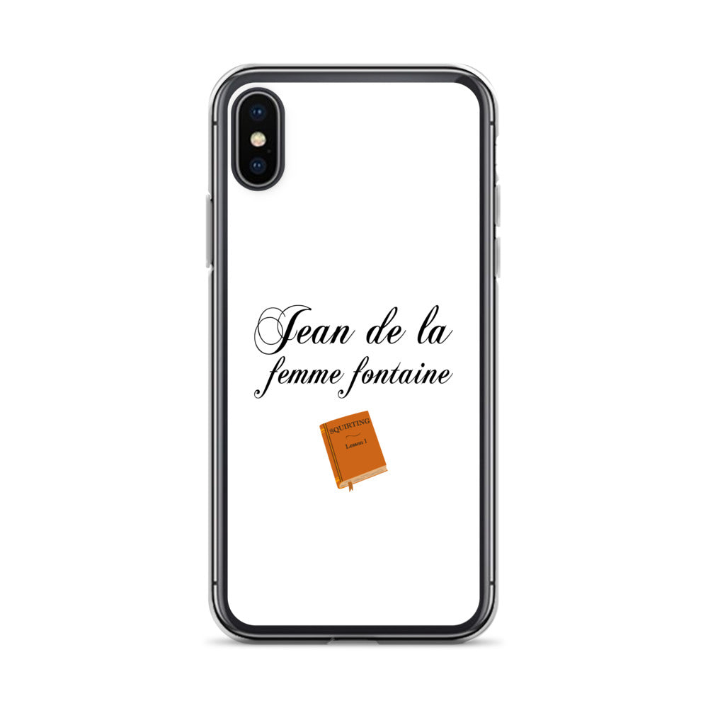 Coque iPhone Jean de la femme fontaine iPhone X XS - Sedurro
