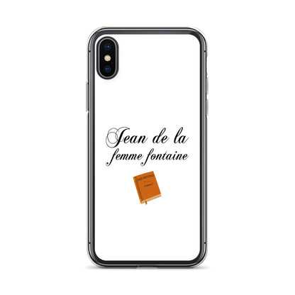 Coque iPhone Jean de la femme fontaine iPhone X XS - Sedurro