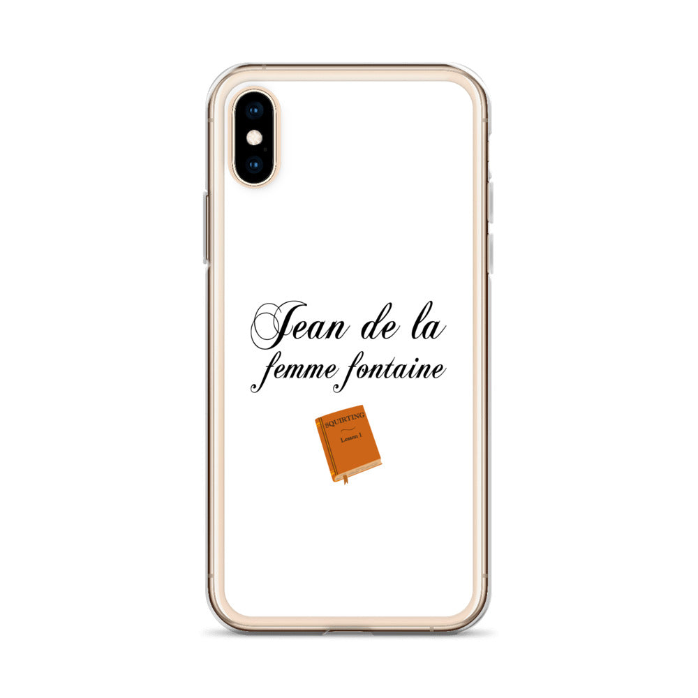 Coque iPhone Jean de la femme fontaine - Sedurro