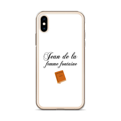 Coque iPhone Jean de la femme fontaine - Sedurro