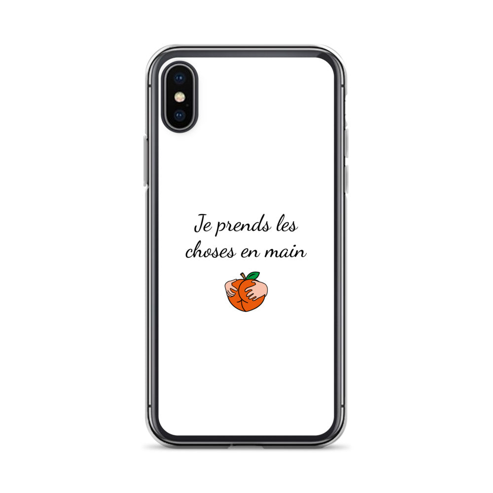 Coque iPhone Je prends les choses en main iPhone X XS - Sedurro