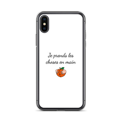 Coque iPhone Je prends les choses en main iPhone X XS - Sedurro