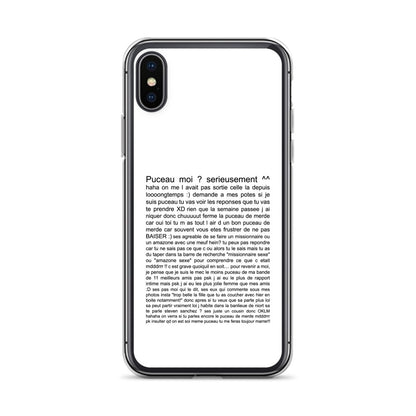 Coque iPhone Puceau moi on me l'avait pas sorti depuis longtemps iPhone X XS - Sedurro