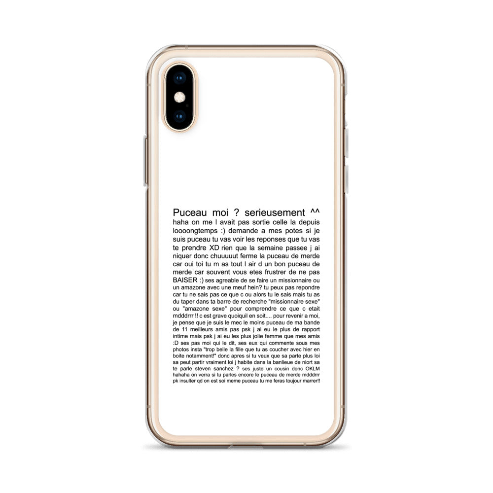 Coque iPhone Puceau moi on me l'avait pas sorti depuis longtemps - Sedurro