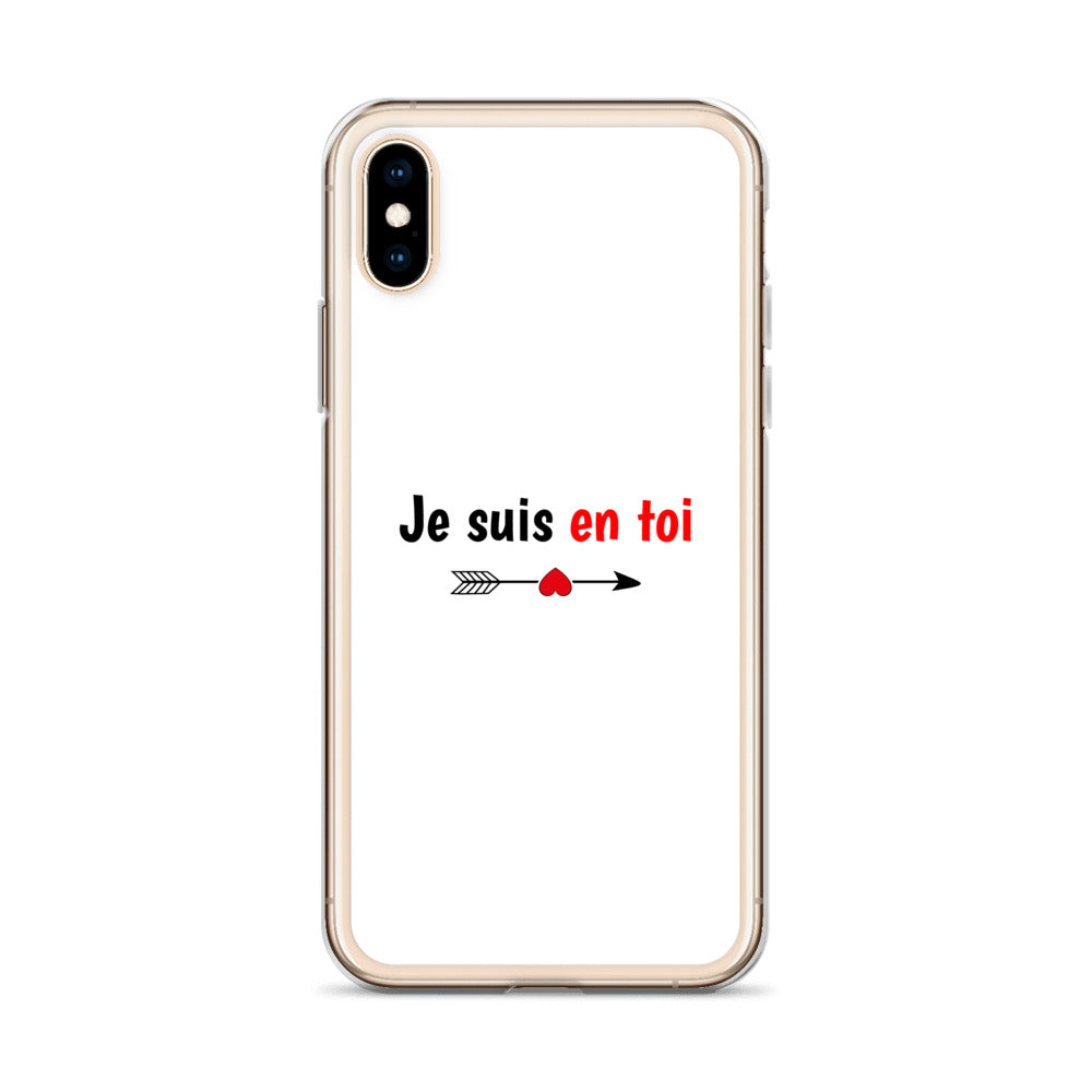 Coque iPhone Je suis en toi flèche cupidon - Sedurro