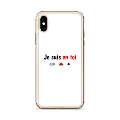Coque iPhone Je suis en toi flèche cupidon - Sedurro