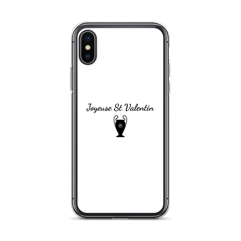 Coque iPhone Joyeuse Saint Valentin Ligue des Champions iPhone X XS - Sedurro