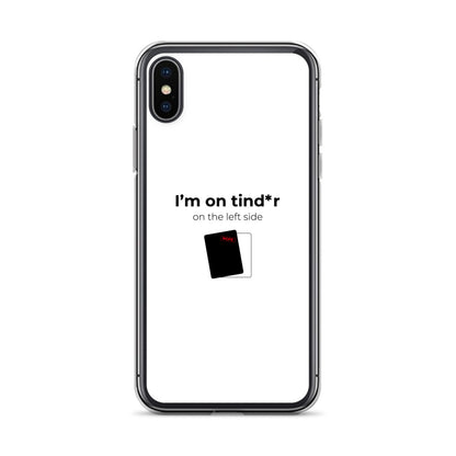 Coque iPhone I'm on tind*r on the left side iPhone X XS - Sedurro