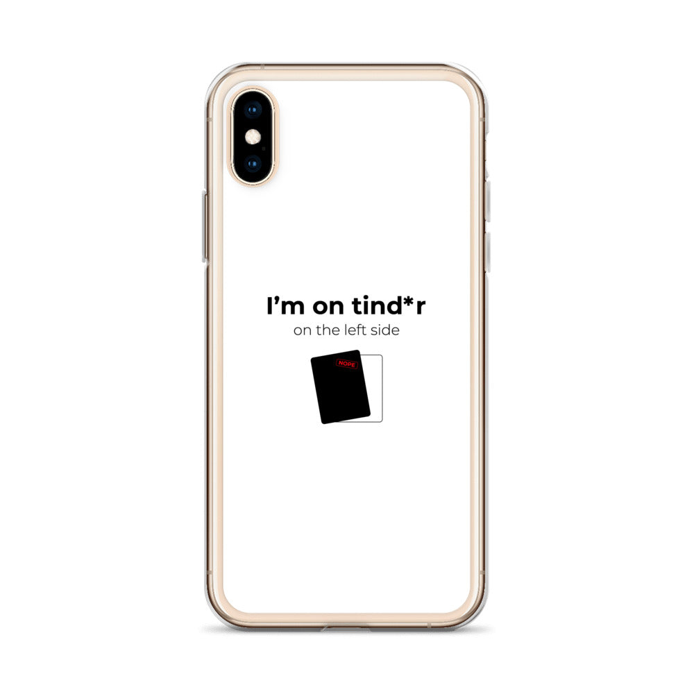 Coque iPhone I'm on tind*r on the left side - Sedurro