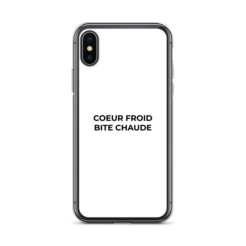 Coque iPhone Cœur froid bite chaude iPhone X XS - Sedurro