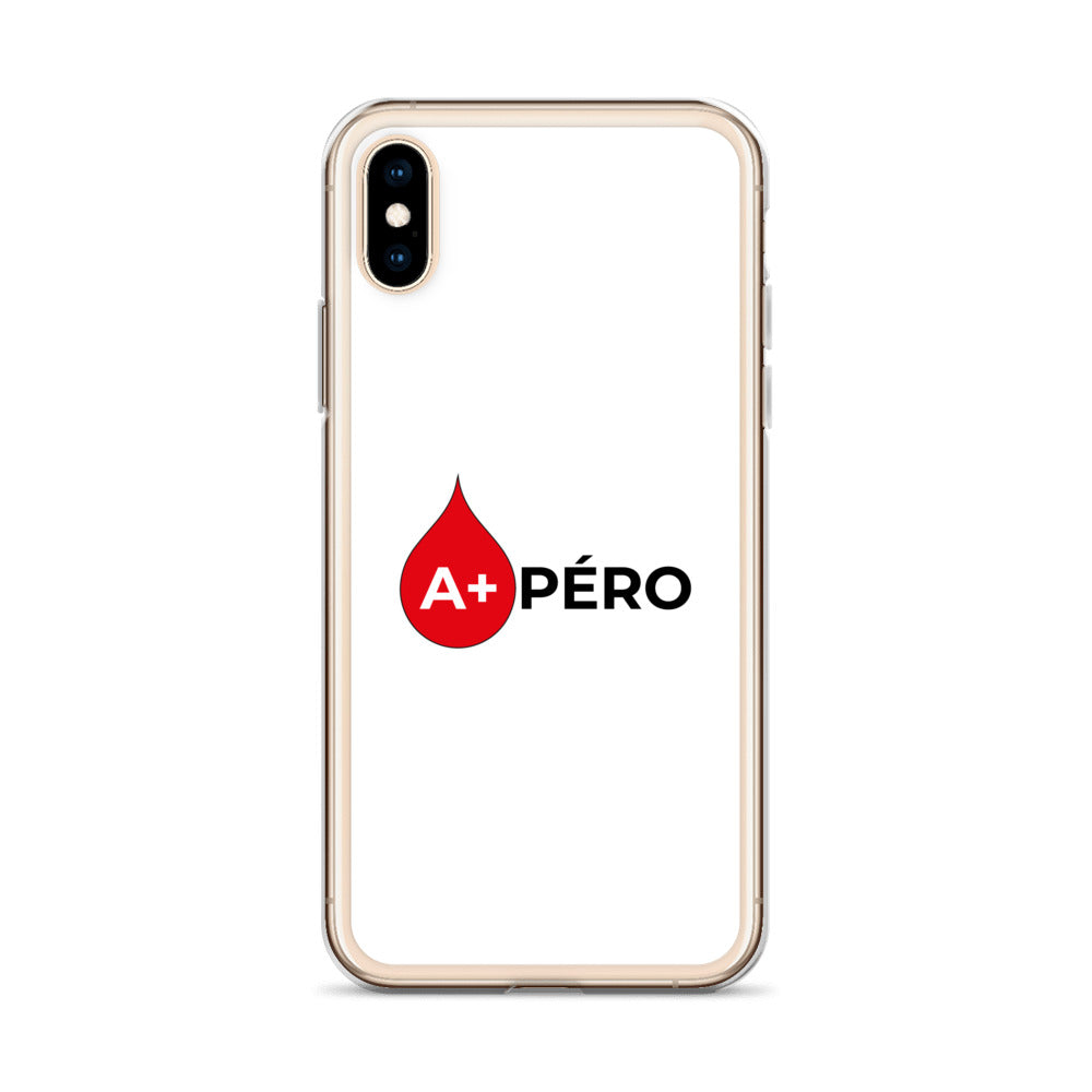 Coque iPhone Apéro groupe sanguin A+ - Sedurro