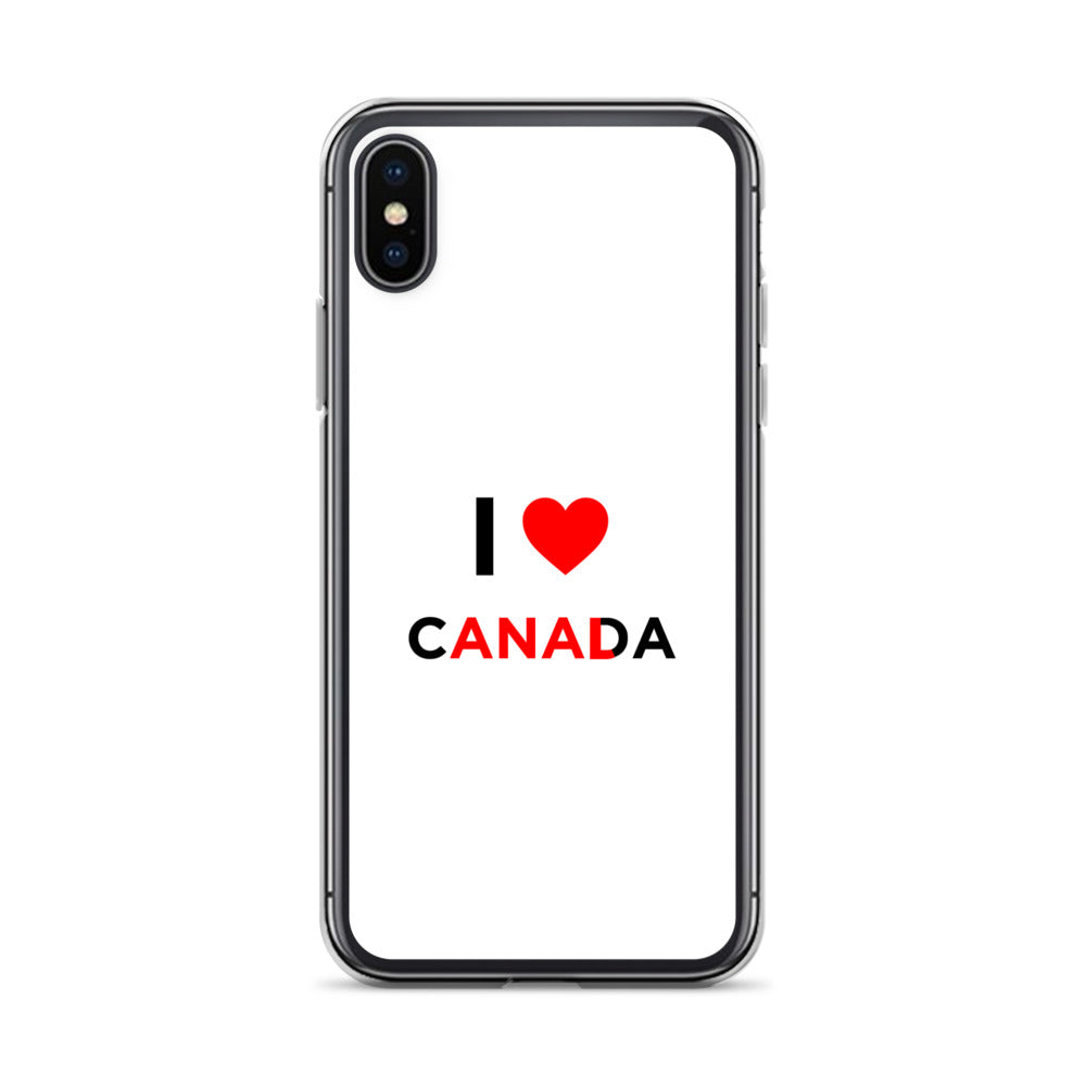 Coque iPhone I love Canada anal - Sedurro
